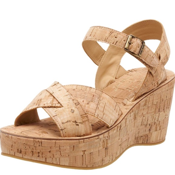 Kork-Ease Shoes - Kork-Ease Ava Natural Cork Buckle Heeled Sandals